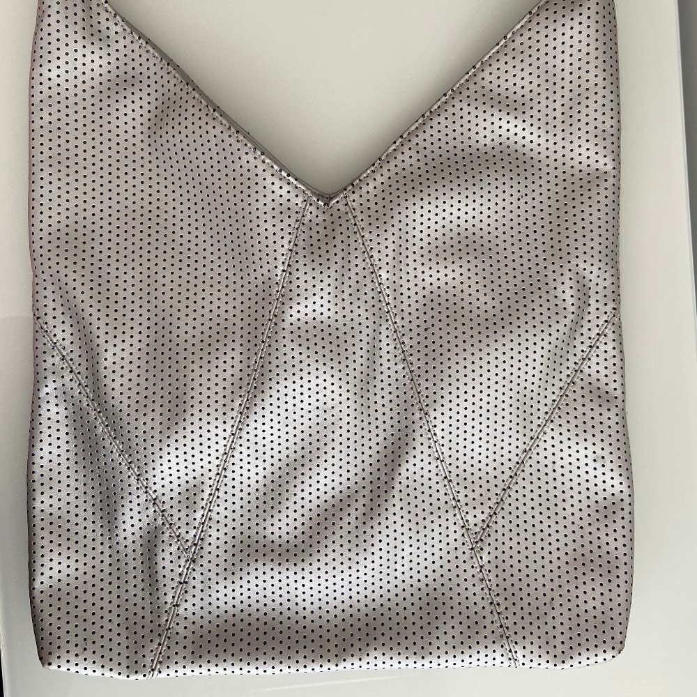 Steve Madden Vegan Leather silver shoulder bag